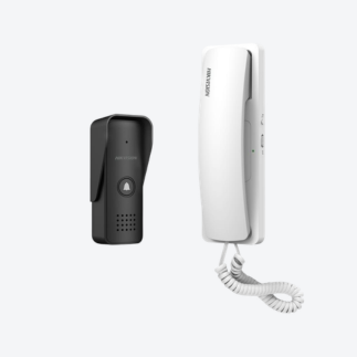 Kit de portería analógica Hikvision DS-KIS103/AR: frente de calle y teléfono interior